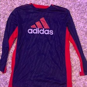 Adidas long sleeve T Ref and Blue/Black